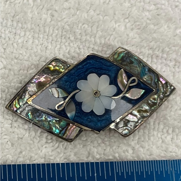 3 Vintage Alpaca Mexico Sterling Pendants and Pins/Brooches - Picture 2 of 11